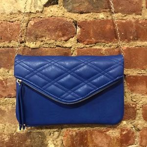 Blue Envelope Clutch